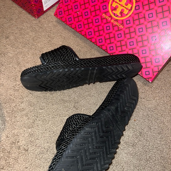 Tory Burch Black Slide Sandals - Picture 3 of 5